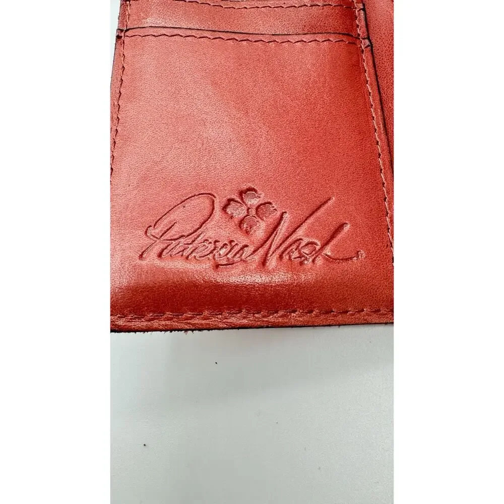 Patricia Nash Hand Cut Tooled Collection Teresa Floral Embossed Leather Wallet